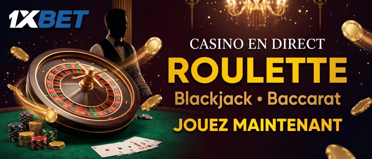 Casino en Direct — Roulette, Blackjack, Baccarat